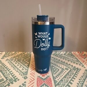 Dolly Parton Dark Blue ‘What Would Dolly Do’40oz Tumbler